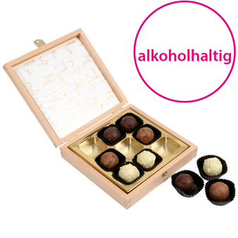 9er-Pralinenbox (alkoholhaltig), ca. 100 g, 4/0-farbig einseitig bedruckt