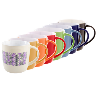 Tasse bedruckt mit Farbauswahl