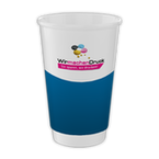 Becher doppelwandig 400ml, 4/0-farbig