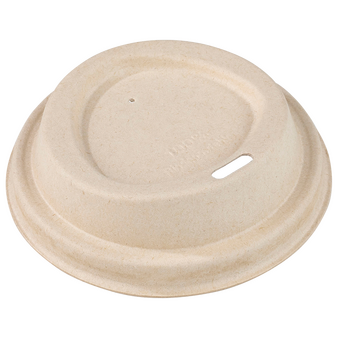 Bio Pappdeckel mit Trinkloch für Getränkebecher 200 ml