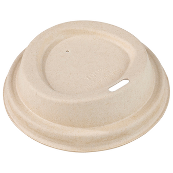 Bio Pappdeckel mit Trinkloch für Getränkebecher 300 ml