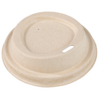 Bio Pappdeckel mit Trinkloch für Getränkebecher 400 ml