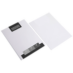 Briefpapier DIN A5, 1/0 farbig (Vorderseite: Graustufen / Rückseite: unbedruckt), Bankpostpapier mit Wasserzeichen