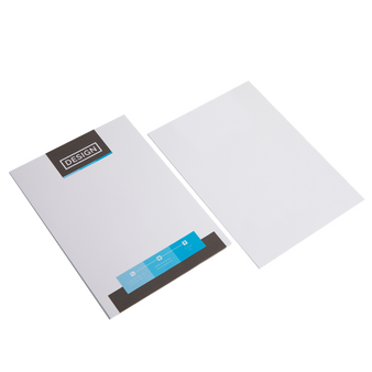 Briefpapier DIN A6, 4/0 farbig (Vorderseite: farbig / Rückseite: unbedruckt), Bankpostpapier mit Wasserzeichen