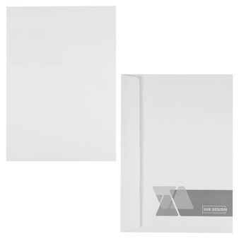 Briefumschlag DIN C4 (Lasche an der breiten Seite) haftklebend ohne Fenster einseitig 0/1 bedruckt (Rückseite)