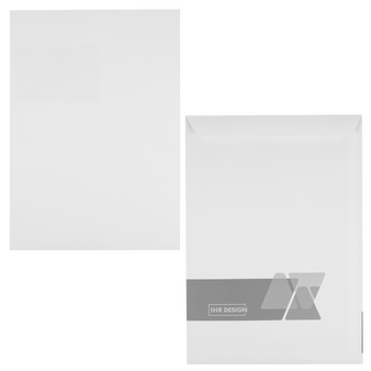 Briefumschlag DIN C4 (Lasche an der schmalen Seite) haftklebend ohne Fenster einseitig 0/1 bedruckt (Rückseite)