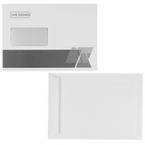 Briefumschlag DIN C5 (Lasche an der schmalen Seite) haftklebend mit Fenster einseitig 1/0 bedruckt