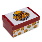 Burgerbox (15,5 x 10 x 7 cm) einseitig bedruckt 4/0-farbig