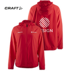 Craft-Damen-Windjacke - Squad Go Jacket, mit zwei Druckpositionen
