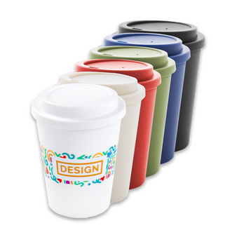 Doppelwandiger To-go-Becher bedruckt