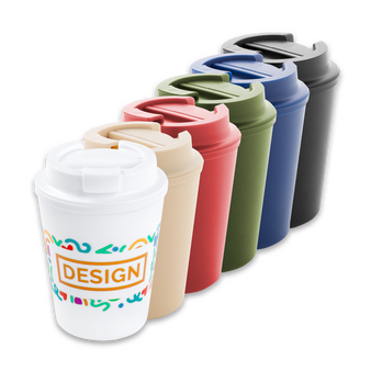 Doppelwandiger To-go-Becher bedruckt