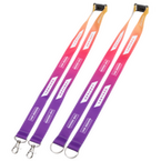 Duo Lanyards mit Sicherheitsverschluss, 25 mm Schlüsselbandbreite