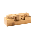 Ewiger Tischkalender aus Bambus