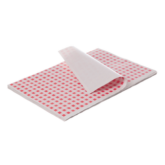 Einschlagpapier, bedruckt, liegend