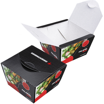 Foodbox (1500 ml) einseitig bedruckt 4/0-farbig