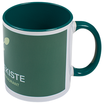 Tasse bedruckt von der Seite