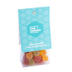 Fruchtgummi Fruchtsaftbeeren im Folienbeutel, farbig bedruckt, Motiv