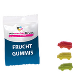 Fruchtgummi-Tütchen 10g (Form: LKW), 4/0 farbig einseitig bedruckt