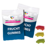 Fruchtgummi-Tütchen 10g (Form: LKW), 4/4 farbig beidseitig bedruckt