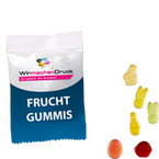 Fruchtgummi-Tütchen 10g (Form: Ostermischung), 4/0 farbig einseitig bedruckt