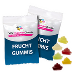 Fruchtgummi-Tütchen 10g (Form: Schiff), 4/4 farbig beidseitig bedruckt