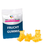 Fruchtgummi-Tütchen 20g Honig (Form: Bärchen), 4/0 farbig einseitig bedruckt