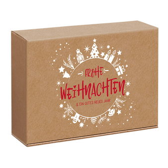 Geschenkbox, farbig bedruckt, Motiv