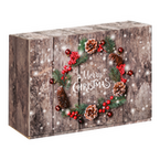 Geschenkbox, farbig bedruckt, Motiv