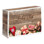 Geschenkbox, farbig bedruckt, Motiv