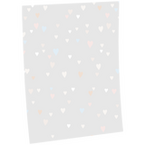 Geschenkpapier B1 (700 x 1000 mm) mit Pastell-Herzen-Motiv