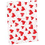 Geschenkpapier B1 (700 x 1000 mm) mit Rote-Herzen-Motiv