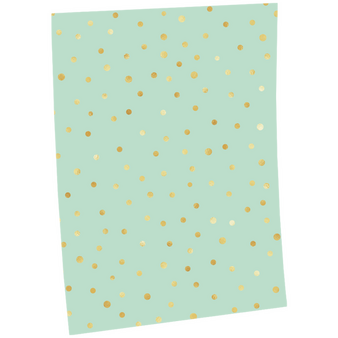 Geschenkpapier B2 (500 x 700 mm) mit Goldpunkte-Motiv
