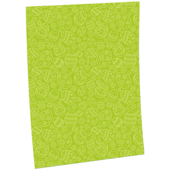 Geschenkpapier B2 (500 x 700 mm) mit gr&uuml;nem Ostereier-Motiv