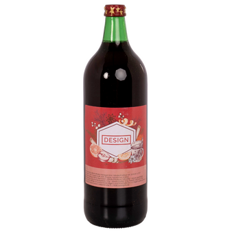 Glühpunsch (alkoholfrei), 1 l, 4/0-farbig einseitig bedruckt