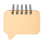 Haftnotizen-Set, Sprechblase Form