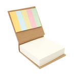 Haftnotizen-Set 200 Blatt mit Umschlag aus recyceltem Karton inkl. 125 Papiermarkern