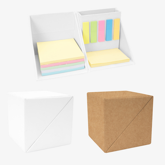 Haftnotizen-Set 250 Blatt inkl. 180 Papiermarkern in unterschiedlichen Farben und einem Stifthalter