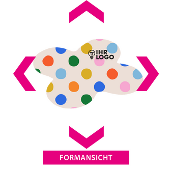 Hartschaumplatte, farbig bedruckt, Form