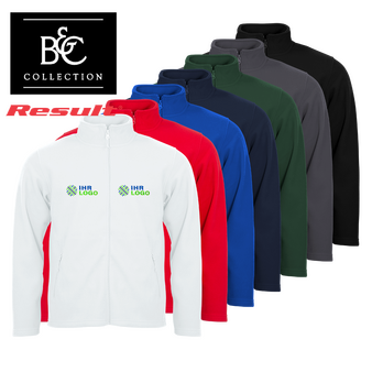 Fleecejacke, farbig bedruckt, Vorderseite, Farbauswahl