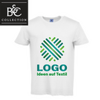 Herren-T-Shirt Basic, weiß - B&C Collection, mit einer Druckposition