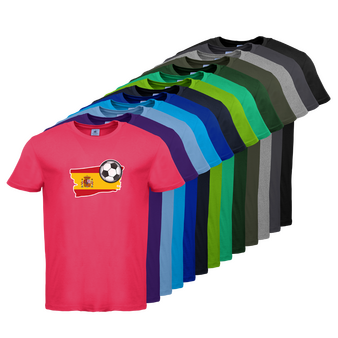 Tshirt, farbig bedruckt, Vorderseite, verschiedene Farben
