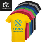 Herren-T-Shirt farbig, Organic - B&C Collection, mit zwei Druckpositionen