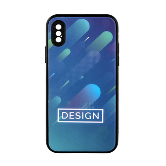 Handyhülle für iPhone X, 4/0-farbig einseitig bedruckt