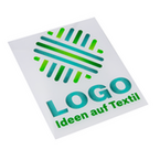 Folie, farbig bedruckt, Logo