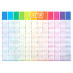 Jahresplaner auf Whiteboard-Folie inkl. Laminat DIN A1 quer (841 x 594 mm) einseitig 4/0-farbig bedruckt