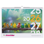 Kalendermuster Monatswandkalender 15 Blatt (12 Monate + 2 Deckbl&auml;tter + 1 Schlussblatt), einseitig bedruckt 4/0 farbig, DIN A3 quer (420 x 297 mm)