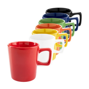 Konische Tasse mit rechteckigem Henkel