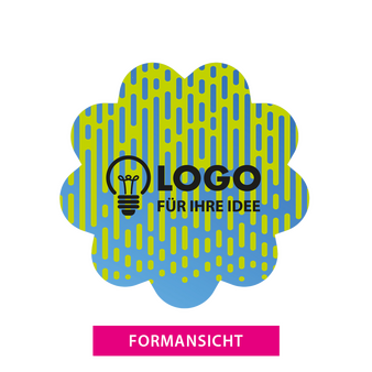 Leichtschaumplatte STADUR mit ANTI-GRAFFITI-LACK GLÄNZEND in Button-Form