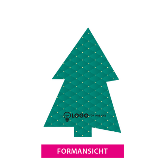 Leichtschaumplatte STADUR mit ANTI-GRAFFITI-LACK GLÄNZEND in Tannenbaum-Form
