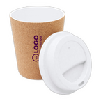 Becher, bedruckt, offener Deckel